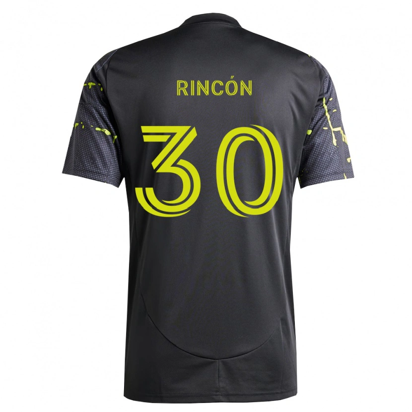 Danxen Kid Nicolás Rincón #30 Fluorescent Yellow Black Away Jersey 2026/27 T-Shirt
