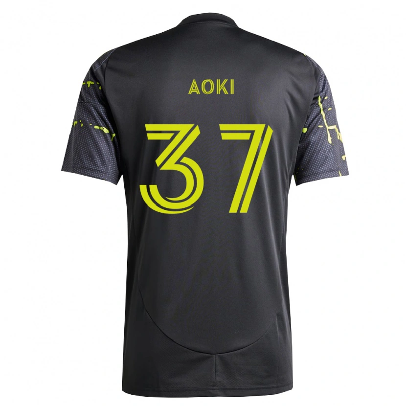 Danxen Kid Rui Aoki #37 Fluorescent Yellow Black Away Jersey 2026/27 T-Shirt