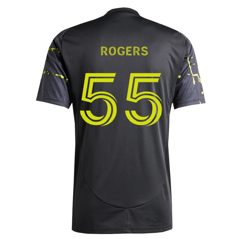 Danxen Kid Chris Rogers #55 Fluorescent Yellow Black Away Jersey 2026/27 T-Shirt