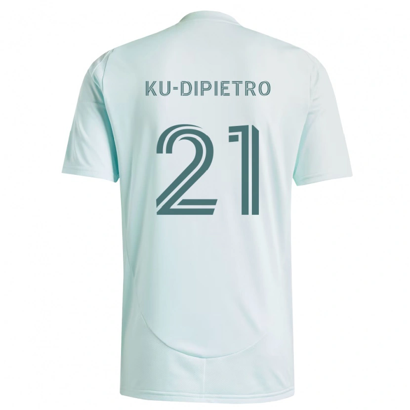 Danxen Kid Theodore Ku-Dipietro #21 White Light Green Away Jersey 2026/27 T-Shirt