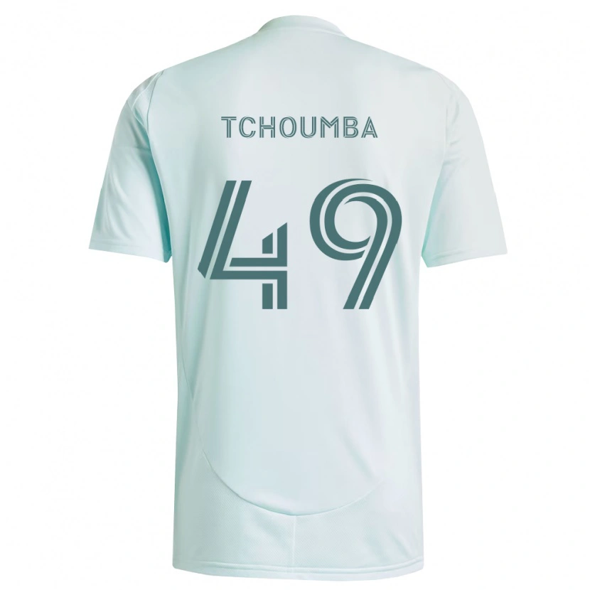 Danxen Kid Nathan Tchoumba #49 White Light Green Away Jersey 2026/27 T-Shirt