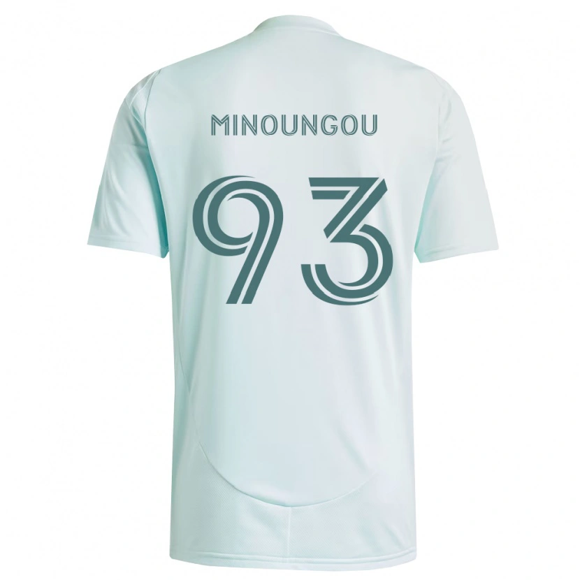 Danxen Kid Georgi Minoungou #93 White Light Green Away Jersey 2026/27 T-Shirt