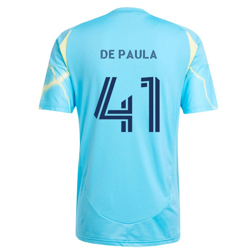 Danxen Kid Matheus De Paula #41 Light Blue Black Light Yellow Away Jersey 2026/27 T-Shirt