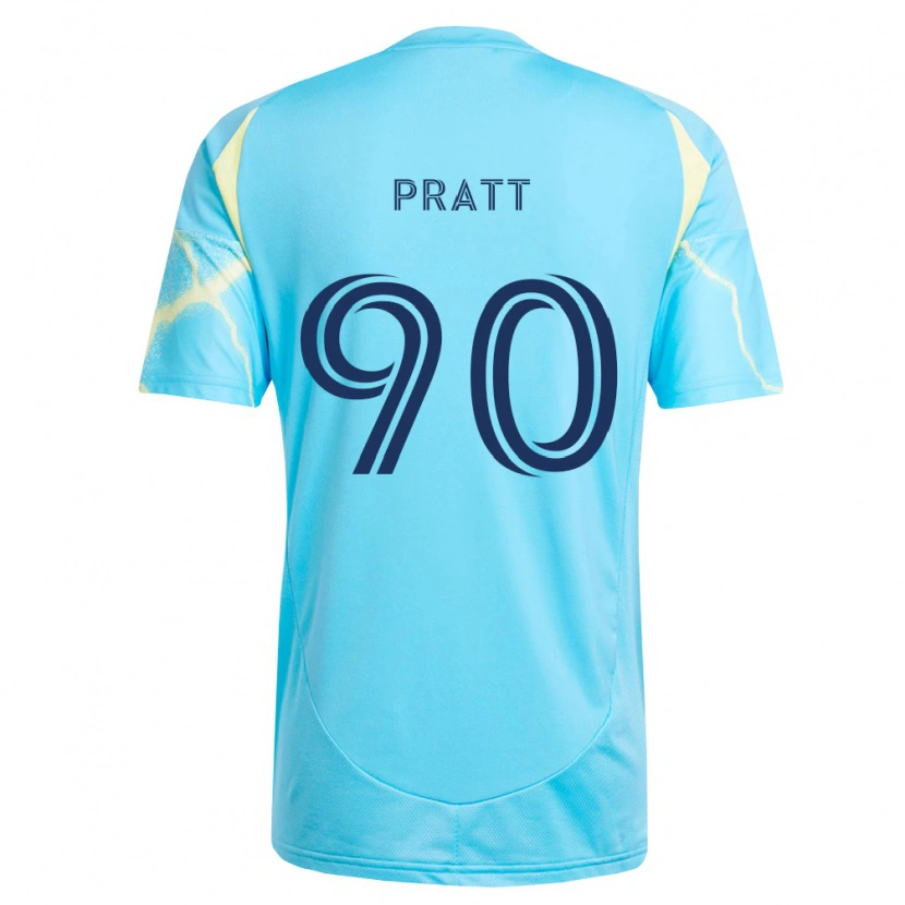Danxen Kid Oliver Pratt #90 Light Blue Black Light Yellow Away Jersey 2026/27 T-Shirt