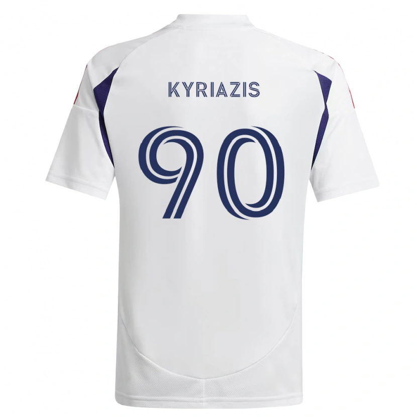 Danxen Kid Konstantinos Kyriazis #90 Royal Blue Red Brown Away Jersey 2026/27 T-Shirt