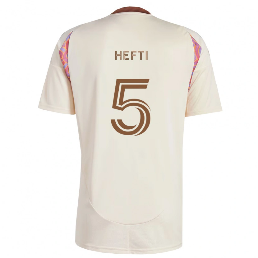 Danxen Kid Silvan Hefti #5 Off-White Pink Away Jersey 2026/27 T-Shirt