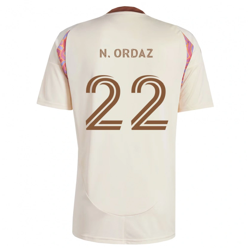 Danxen Kid Nathan Ordaz #22 Off-White Pink Away Jersey 2026/27 T-Shirt
