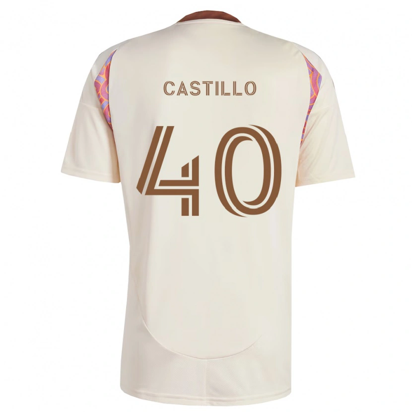 Danxen Kid Kamil Castillo #40 Off-White Pink Away Jersey 2026/27 T-Shirt