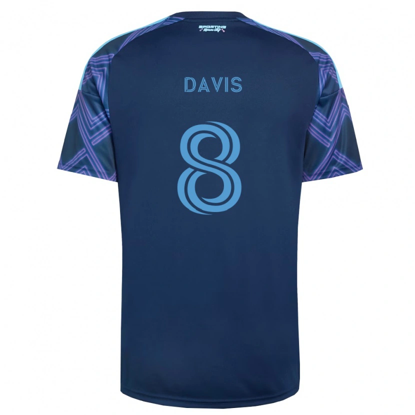 Danxen Kid Jake Davis #8 Royal Blue Purple Away Jersey 2026/27 T-Shirt