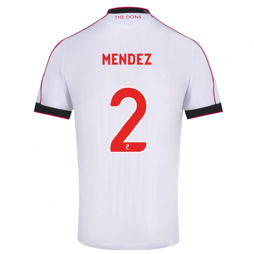 Danxen Kid Alix Mendez #2 Black Red White Away Jersey 2026/27 T-Shirt