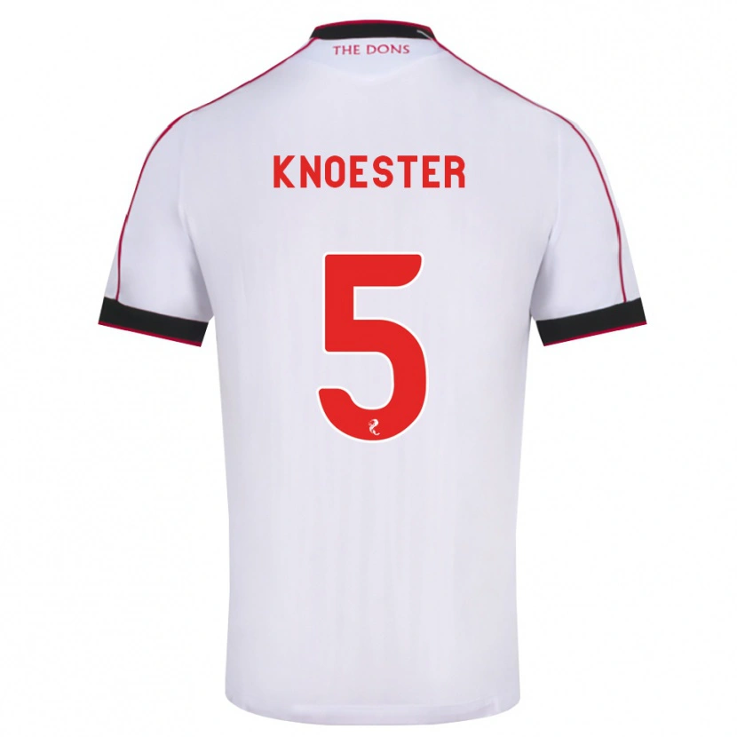 Danxen Kid Mats Knoester #5 Black Red White Away Jersey 2026/27 T-Shirt