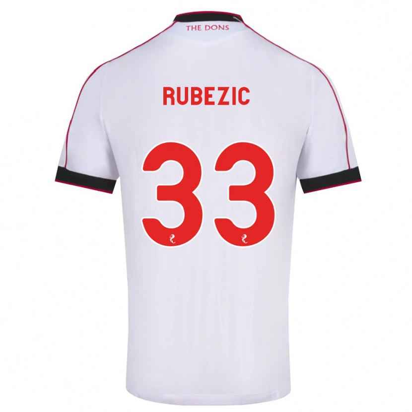 Danxen Kid Slobodan Rubezic #33 Black Red White Away Jersey 2026/27 T-Shirt