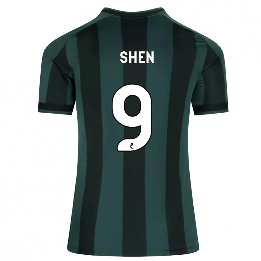 Danxen Kid Shen Mengyu #9 Darkslategray Black Away Jersey 2026/27 T-Shirt
