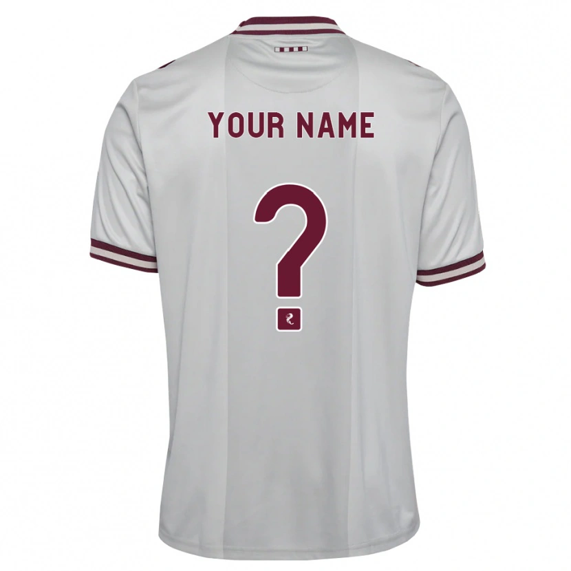 Danxen Kid Your Name #0 White Burgundy Away Jersey 2026/27 T-Shirt