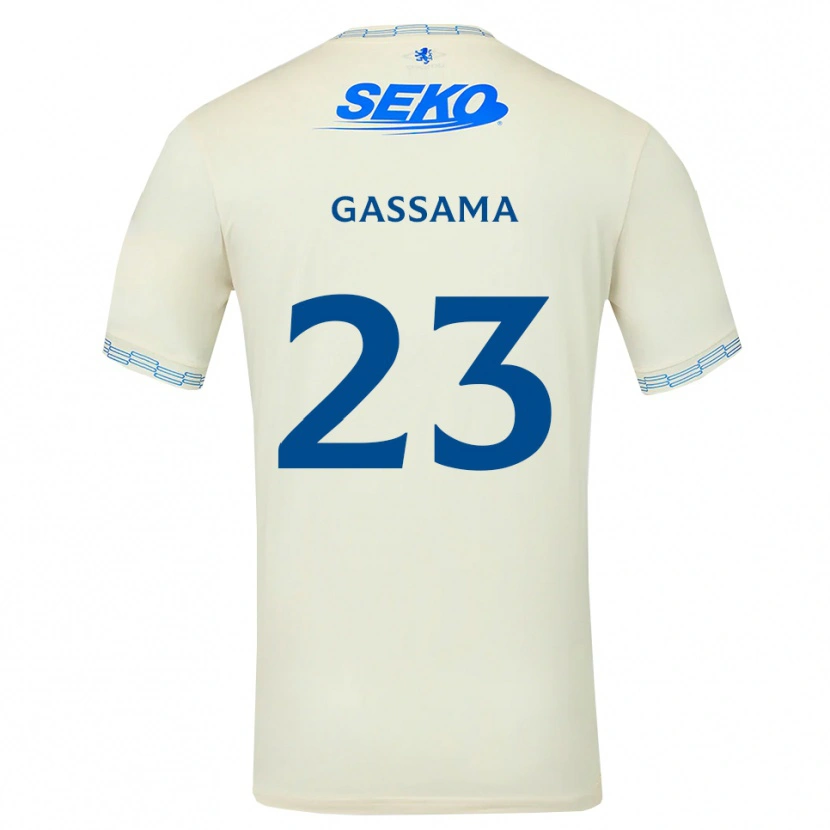Danxen Kid Djeidi Gassama #23 Deepsky Blue White Away Jersey 2026/27 T-Shirt