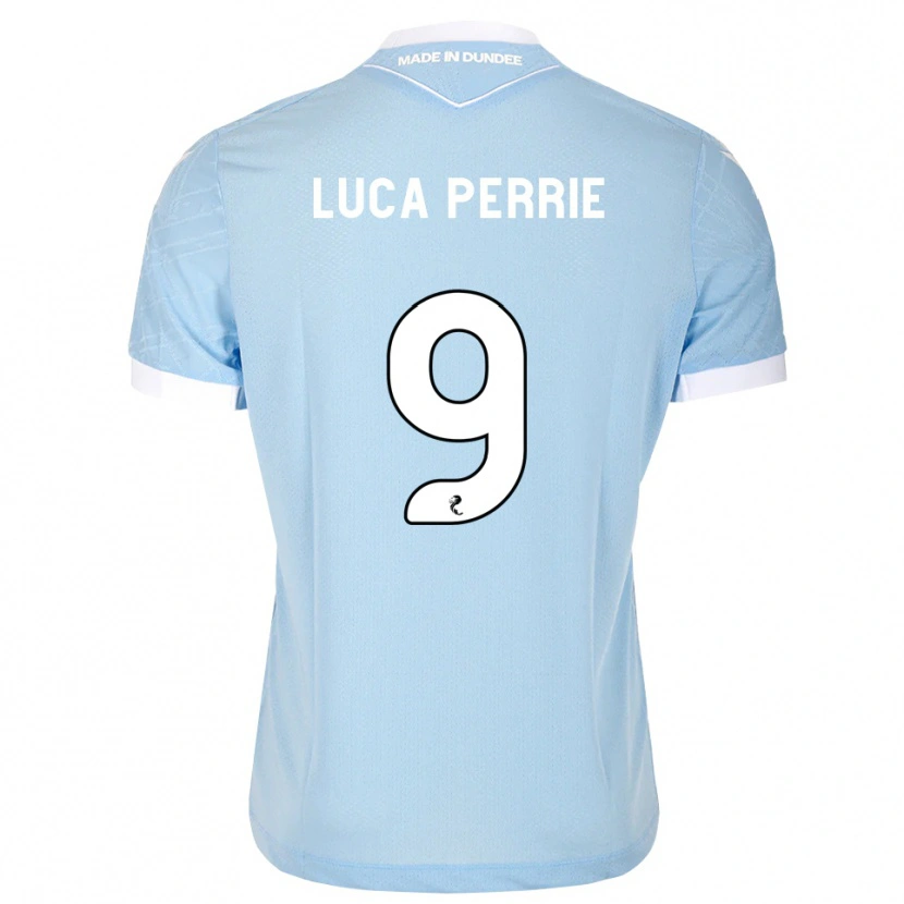 Danxen Kid Luca Perrie #9 Lightsky Blue White Away Jersey 2026/27 T-Shirt