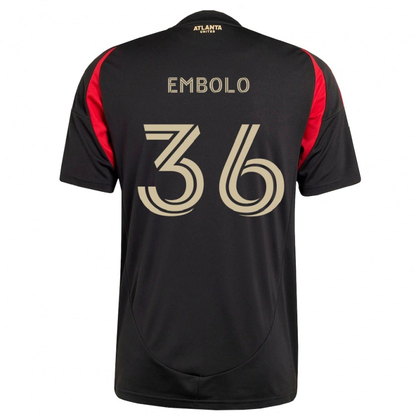 Danxen Kid Breel Embolo #36 Black Red Home Jersey 2026/27 T-Shirt