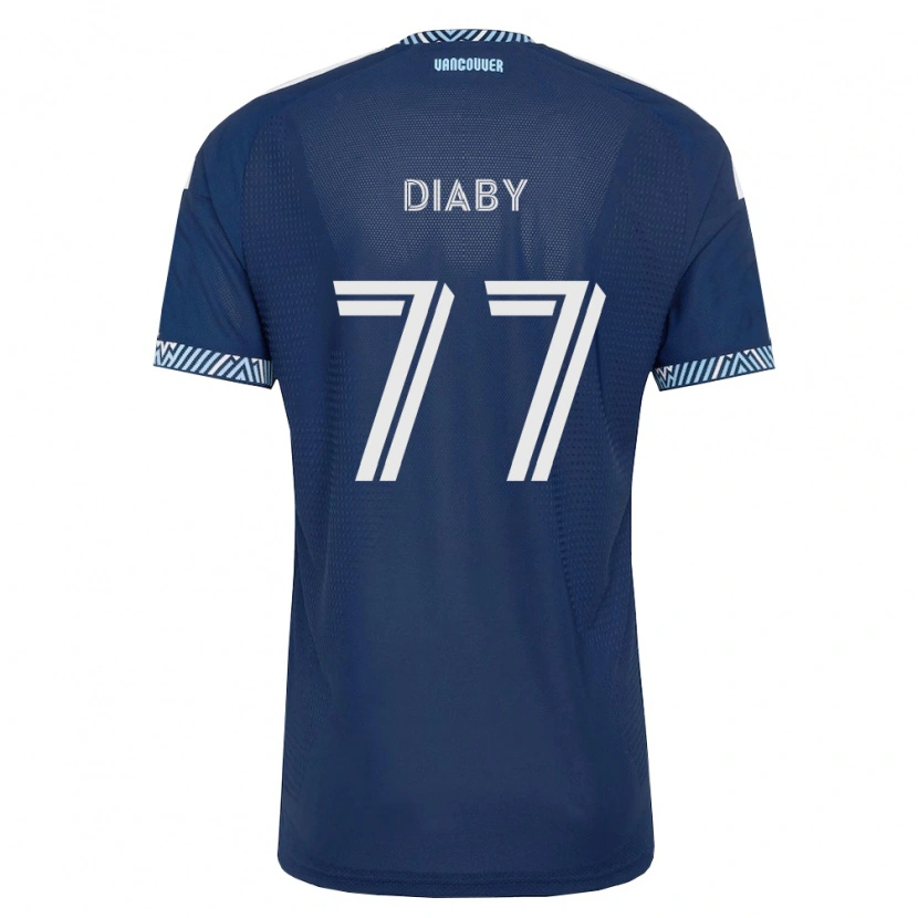 Danxen Kid Yadaly Diaby #77 Deep Blue White Away Jersey 2026/27 T-Shirt