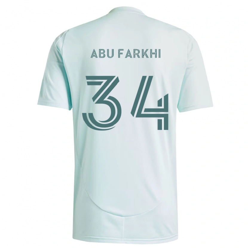 Danxen Kid Sayed Abu Farkhi #34 White Light Green Away Jersey 2026/27 T-Shirt