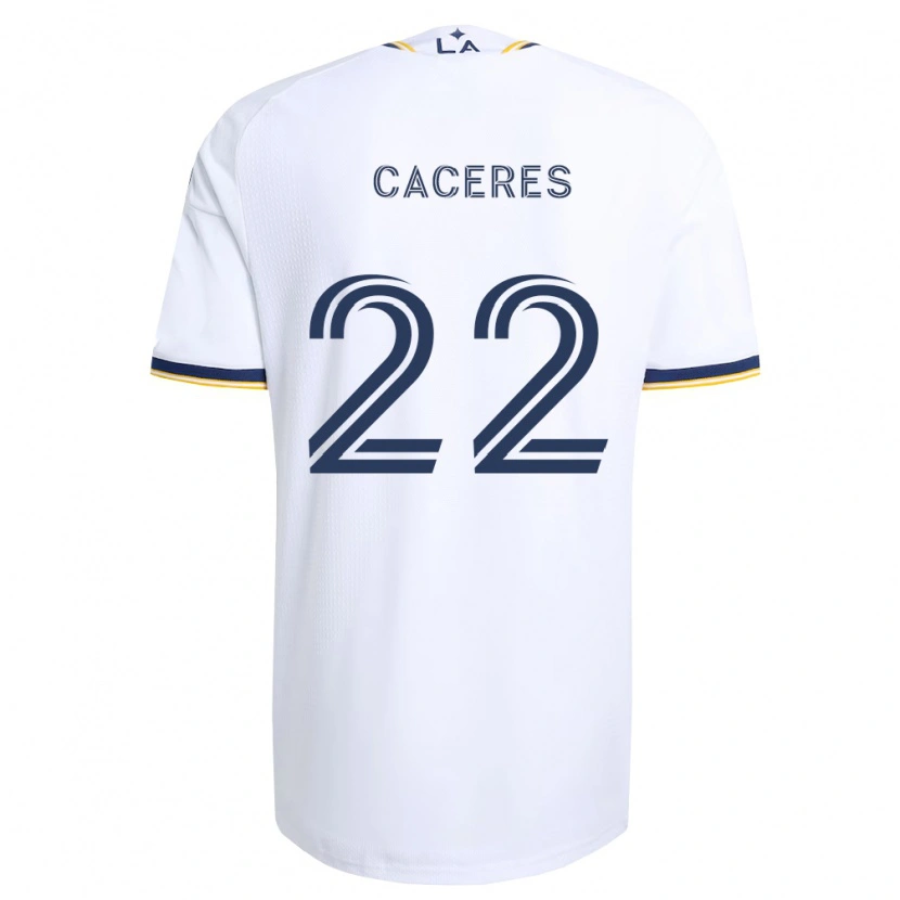 Danxen Men Martín Cáceres #22 Blue Yellow And White Home Jersey 2026/27 T-Shirt