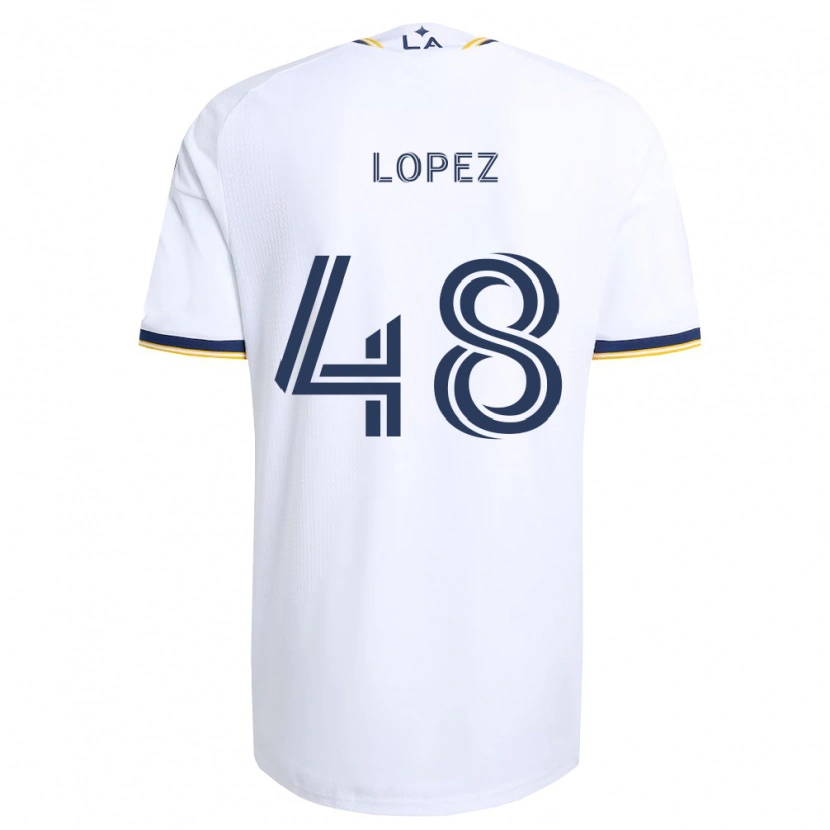 Danxen Men Diego López #48 Blue Yellow And White Home Jersey 2026/27 T-Shirt