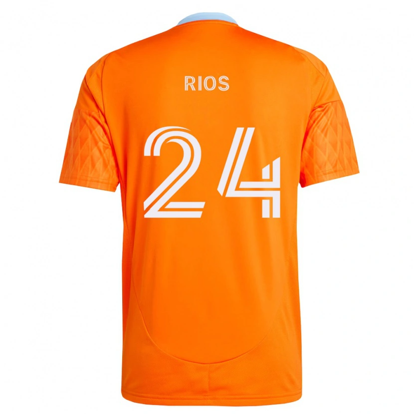 Danxen Men Paolo Ríos #24 Orange White Home Jersey 2026/27 T-Shirt