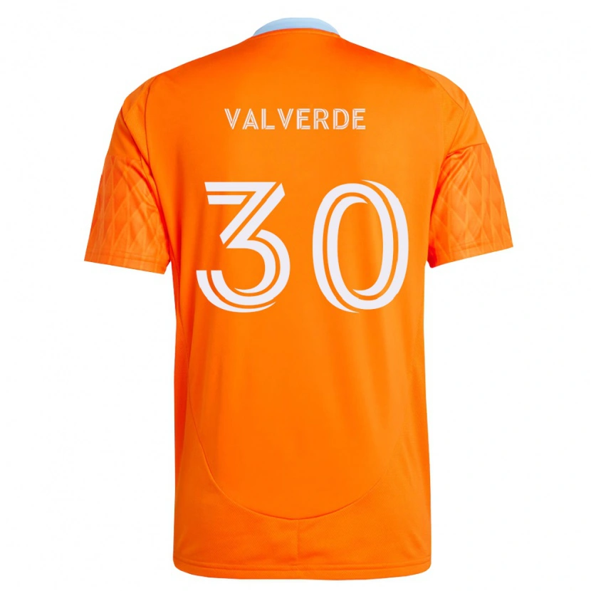 Danxen Men Jefferson Valverde #30 Orange White Home Jersey 2026/27 T-Shirt