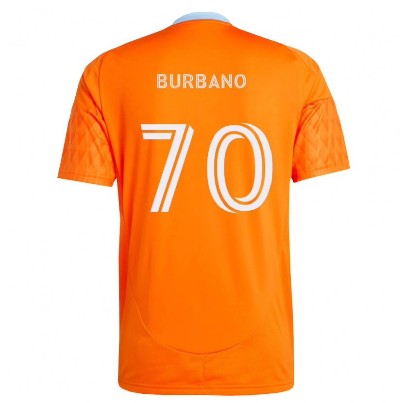 Danxen Men Jordy Burbano #70 Orange White Home Jersey 2026/27 T-Shirt