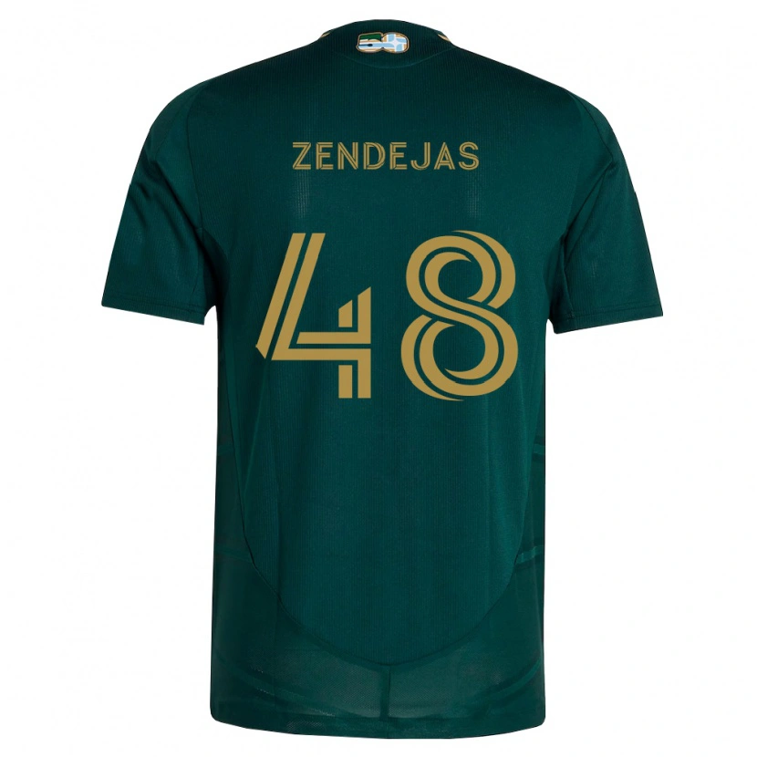 Danxen Men Noah Zendejas #48 Dark Green Brown Home Jersey 2026/27 T-Shirt