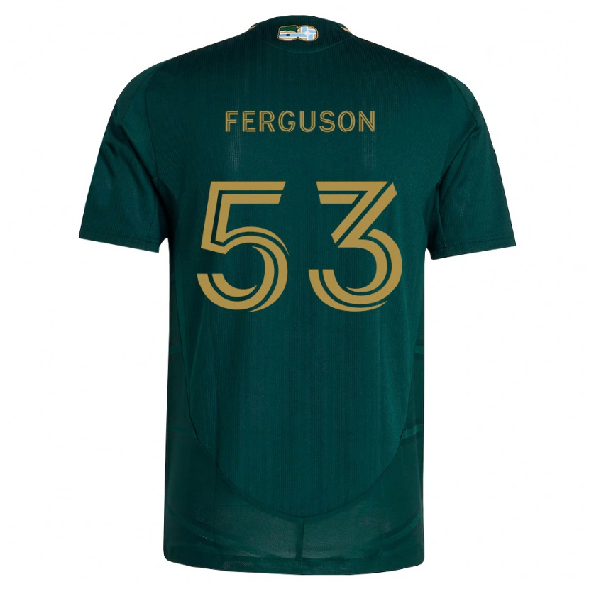 Danxen Men Connor Ferguson #53 Dark Green Brown Home Jersey 2026/27 T-Shirt