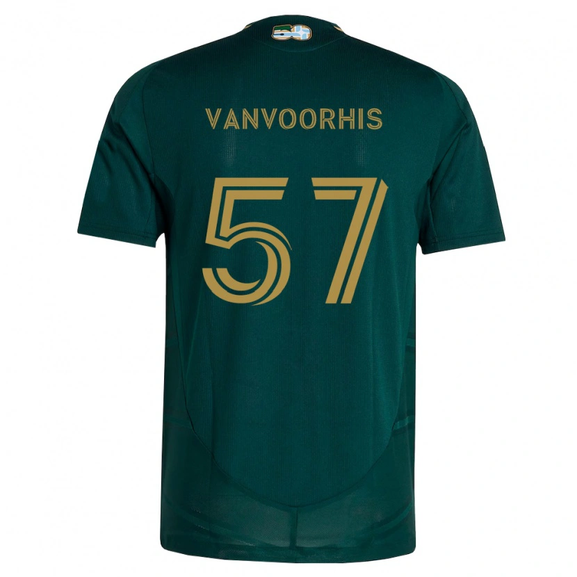 Danxen Men Bryce Vanvoorhis #57 Dark Green Brown Home Jersey 2026/27 T-Shirt