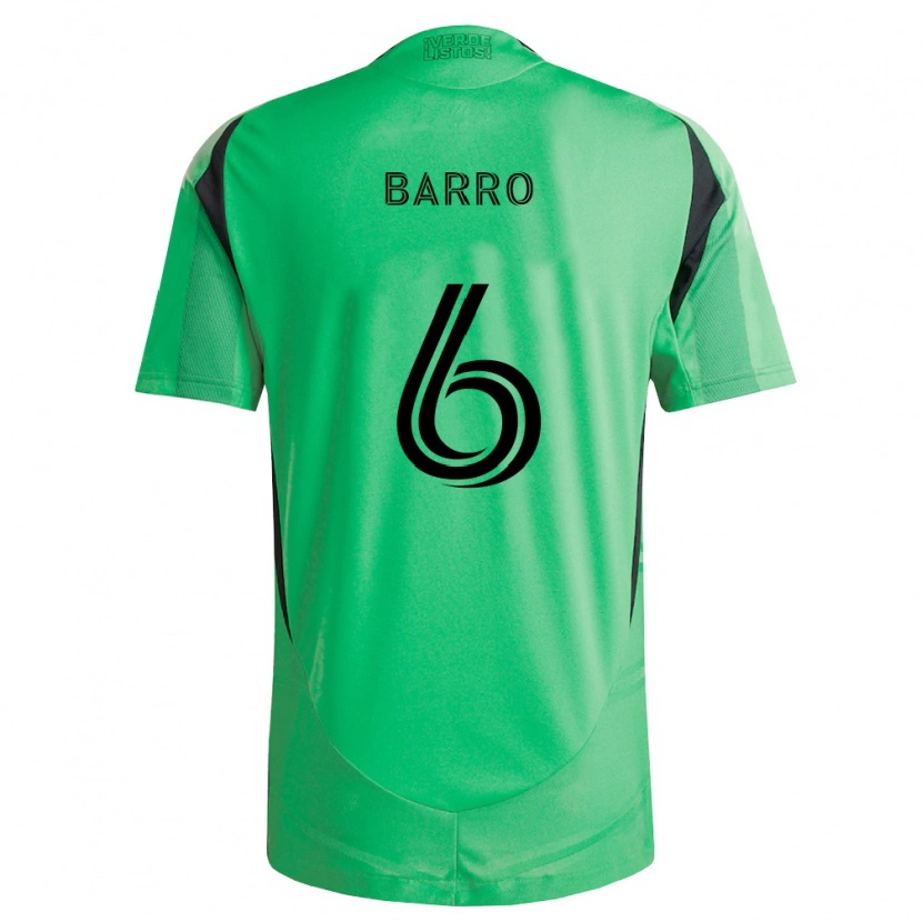 Danxen Men Djakaría Barro #6 Emerald Green Black Home Jersey 2026/27 T-Shirt
