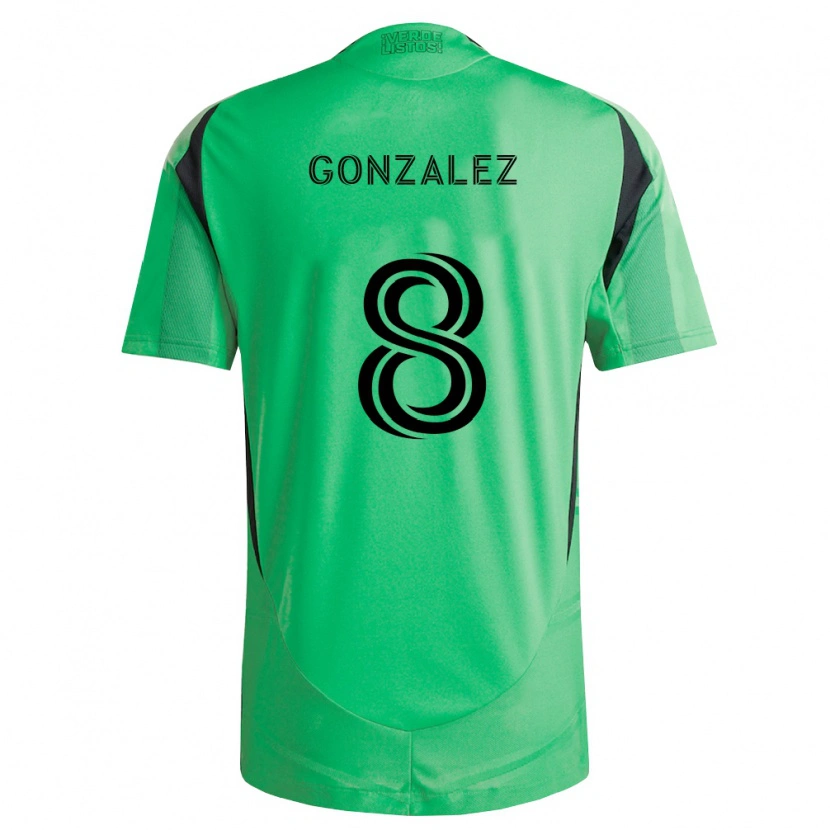Danxen Men Adrián González #8 Emerald Green Black Home Jersey 2026/27 T-Shirt