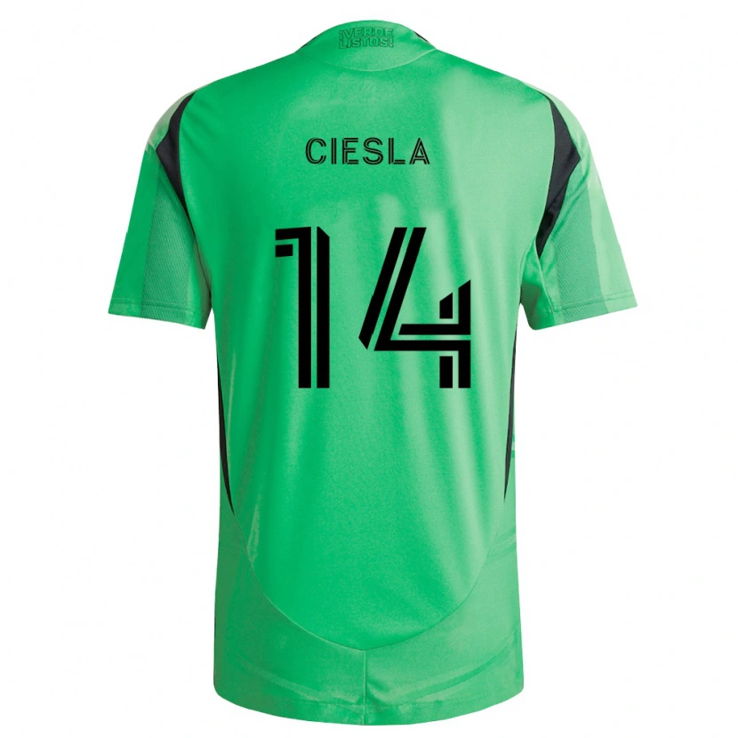 Danxen Men Daniel Ciesla #14 Emerald Green Black Home Jersey 2026/27 T-Shirt