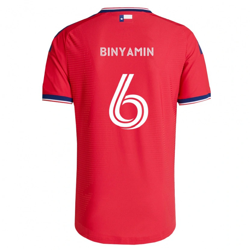 Danxen Men Ran Binyamin #6 Red Blue White Home Jersey 2026/27 T-Shirt