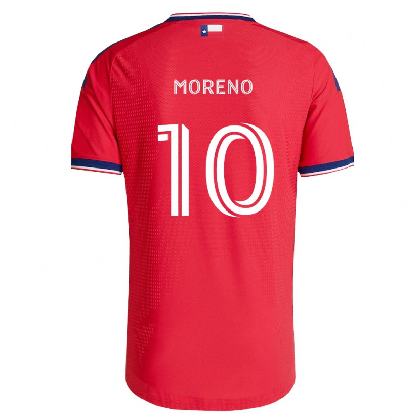 Danxen Men Santiago Moreno #10 Red Blue White Home Jersey 2026/27 T-Shirt