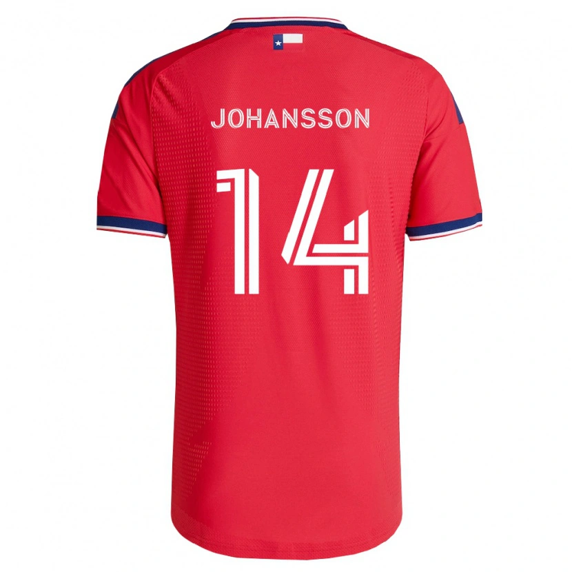 Danxen Men Herman Johansson #14 Red Blue White Home Jersey 2026/27 T-Shirt