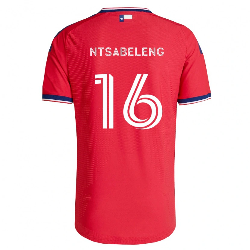 Danxen Men Tsiki Ntsabeleng #16 Red Blue White Home Jersey 2026/27 T-Shirt
