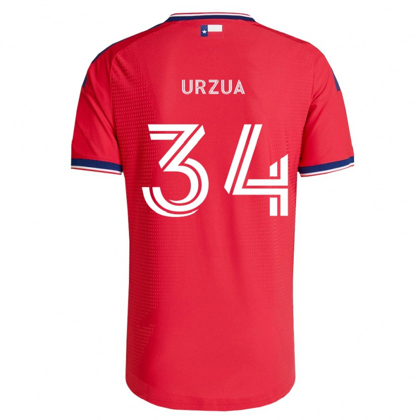 Danxen Men Alejandro Urzua #34 Red Blue White Home Jersey 2026/27 T-Shirt