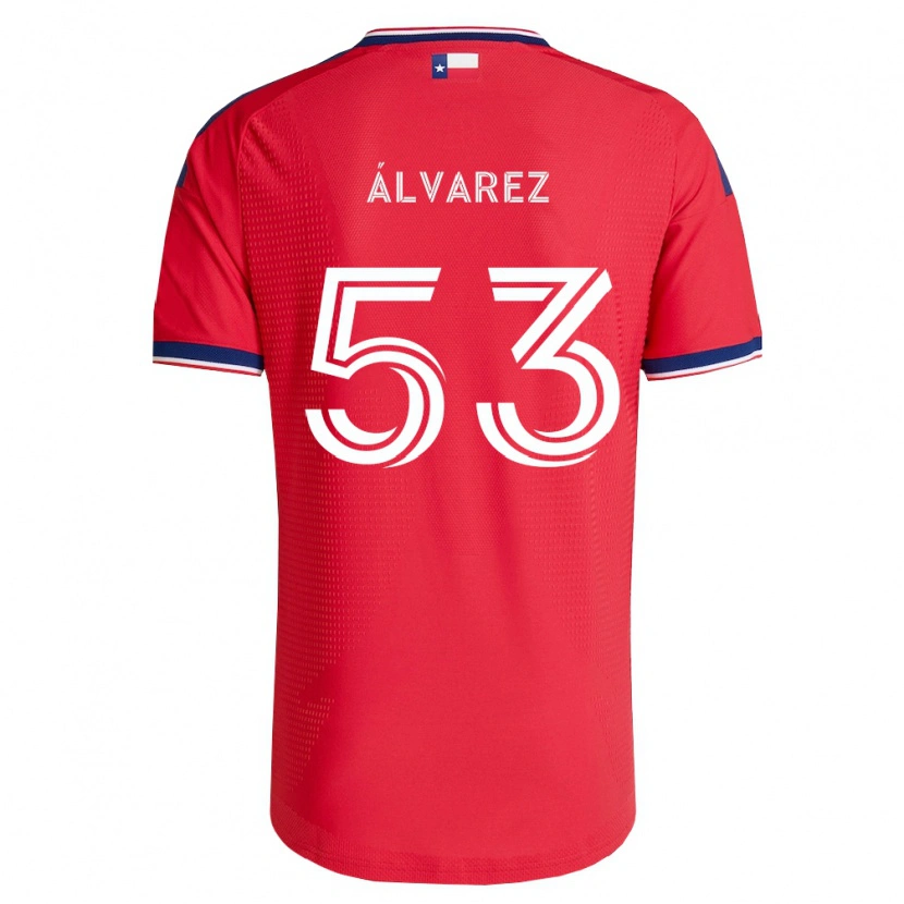 Danxen Men Giomar Álvarez #53 Red Blue White Home Jersey 2026/27 T-Shirt