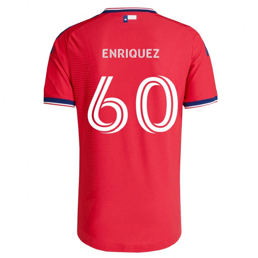 Danxen Men Fabian Enriquez #60 Red Blue White Home Jersey 2026/27 T-Shirt