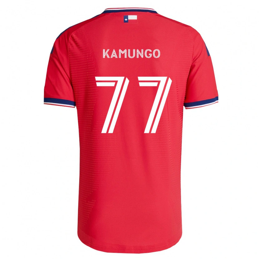 Danxen Men Bernard Kamungo #77 Red Blue White Home Jersey 2026/27 T-Shirt