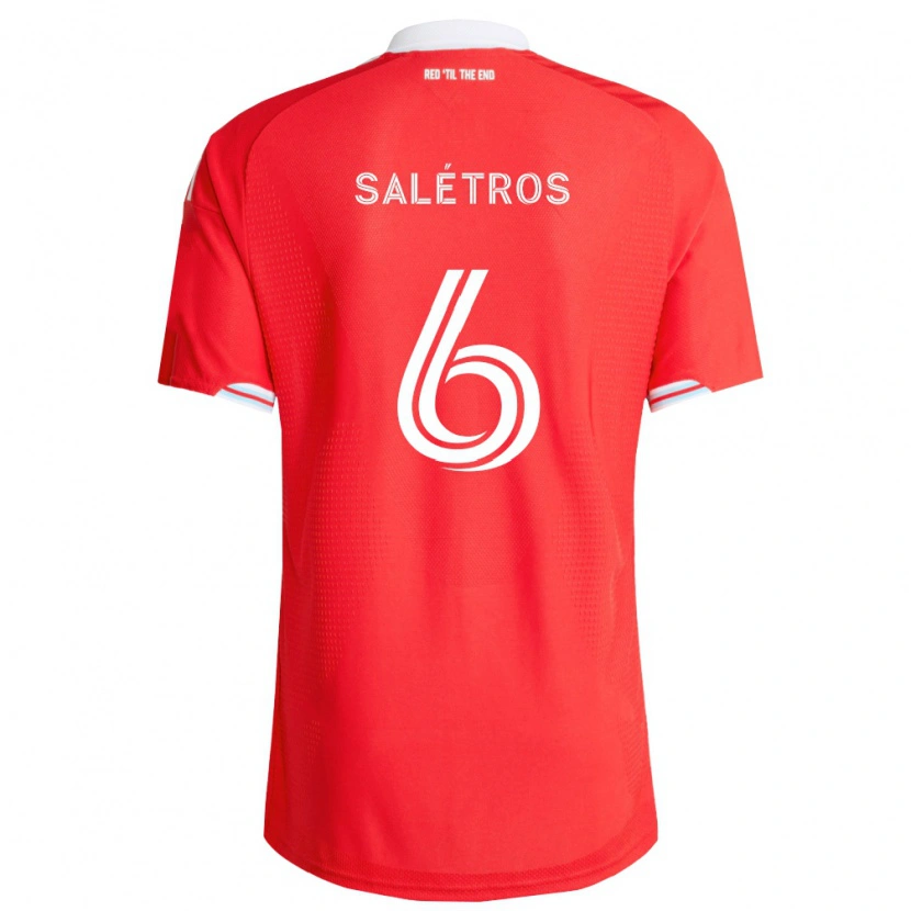 Danxen Men Anton Salétros #6 Red Deep Blue White Home Jersey 2026/27 T-Shirt