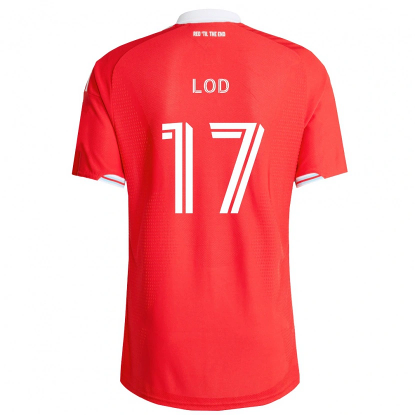 Danxen Men Robin Lod #17 Red Deep Blue White Home Jersey 2026/27 T-Shirt
