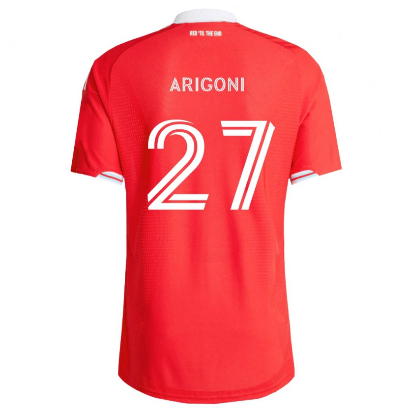 Danxen Men Allan Arigoni #27 Red Deep Blue White Home Jersey 2026/27 T-Shirt