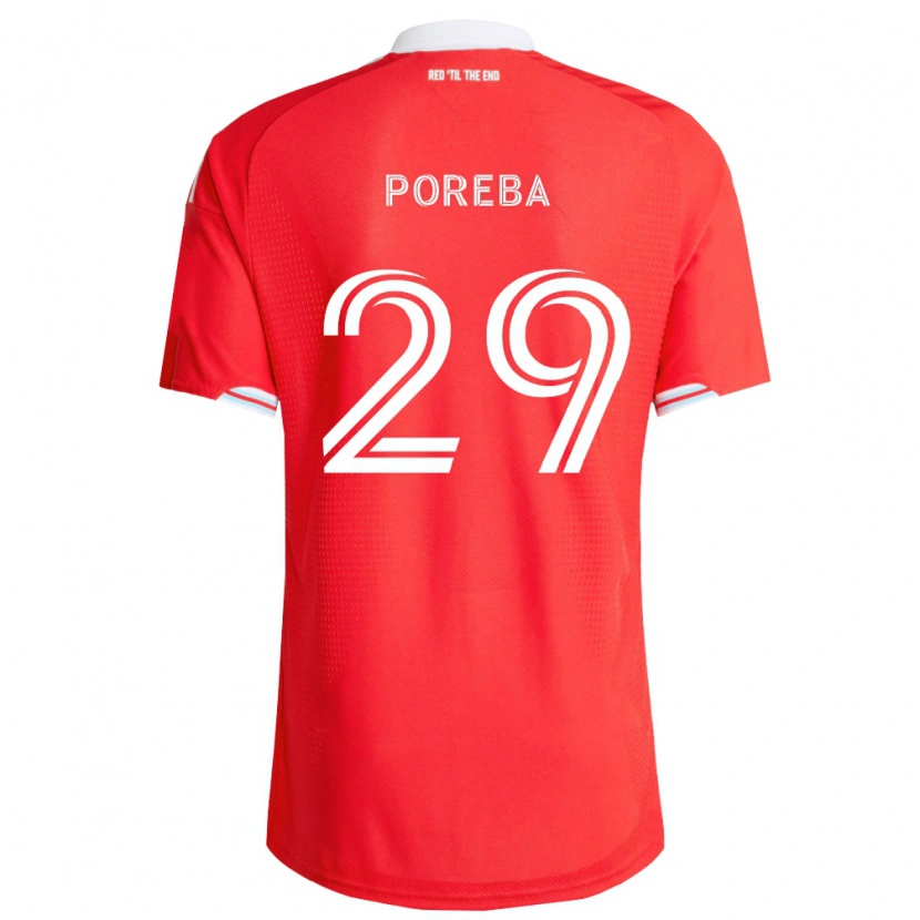 Danxen Men David Poreba #29 Red Deep Blue White Home Jersey 2026/27 T-Shirt