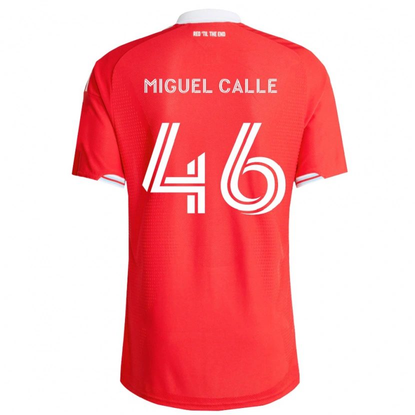 Danxen Men Juan Miguel Calle #46 Red Deep Blue White Home Jersey 2026/27 T-Shirt