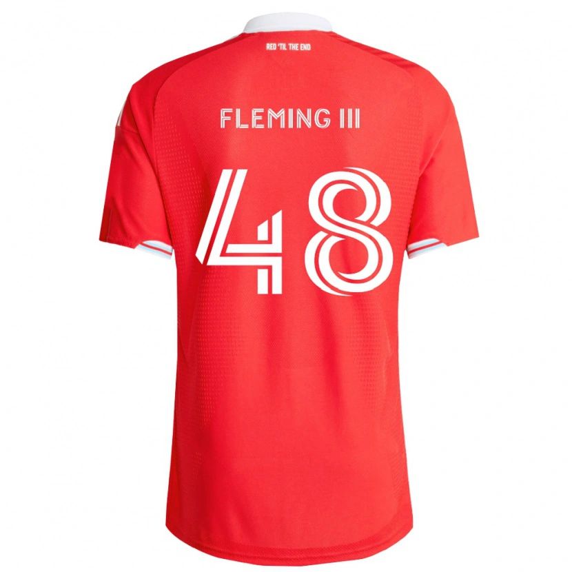 Danxen Men Richard Fleming Iii #48 Red Deep Blue White Home Jersey 2026/27 T-Shirt
