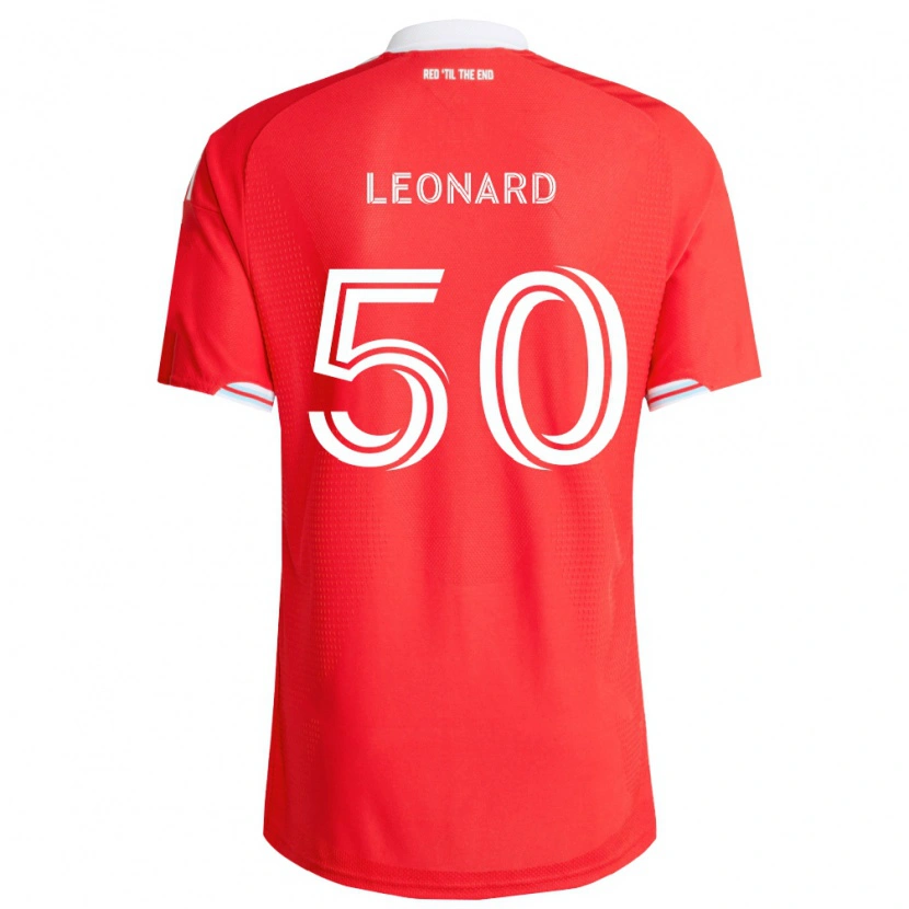Danxen Men Eric Leonard #50 Red Deep Blue White Home Jersey 2026/27 T-Shirt