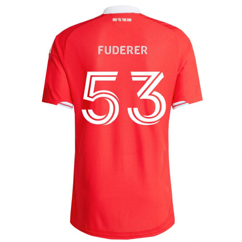 Danxen Men Jake Fuderer #53 Red Deep Blue White Home Jersey 2026/27 T-Shirt